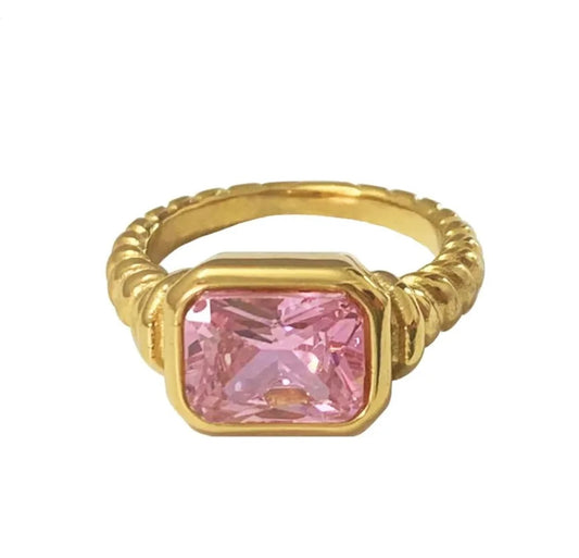 Pink Chunky Statemeant Ring