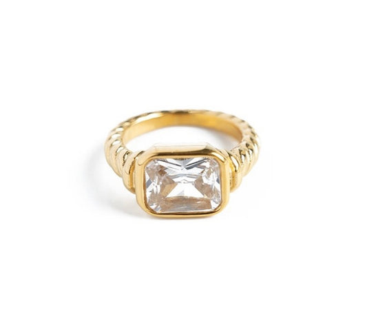 Gold Chunky Statement Ring